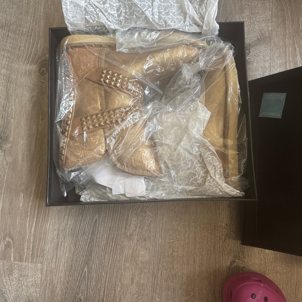 Australia Luxe Collective Gold Ankle Boots - Picture 13 of 13